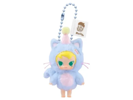 Pop Mart Baby Molly Pocket Friends Series Feeling Blue Vinyl Plush Pendant - US Sale