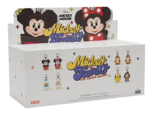 Pop Mart Disney Mickey Family Together Series Plush Keychain Sealed Case (8 Blind Box) - US Sale