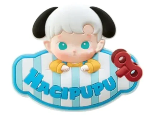 Pop Mart Hacipupu Rolling Time Machine Series Wind-Up Dog Fridge Magnet Silicone Clip - US New