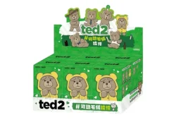 Pop Mart Ted2 Teddy Bear Action Plush Pendant Series Sealed Case (6 Blind Box) - US Hot